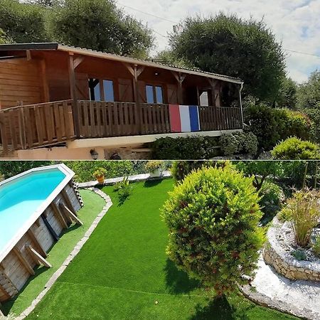 Le Chalet De La Pierreraie Cote D'Azur Piscine Terrasse Et Vue Mer Drap Exterior foto