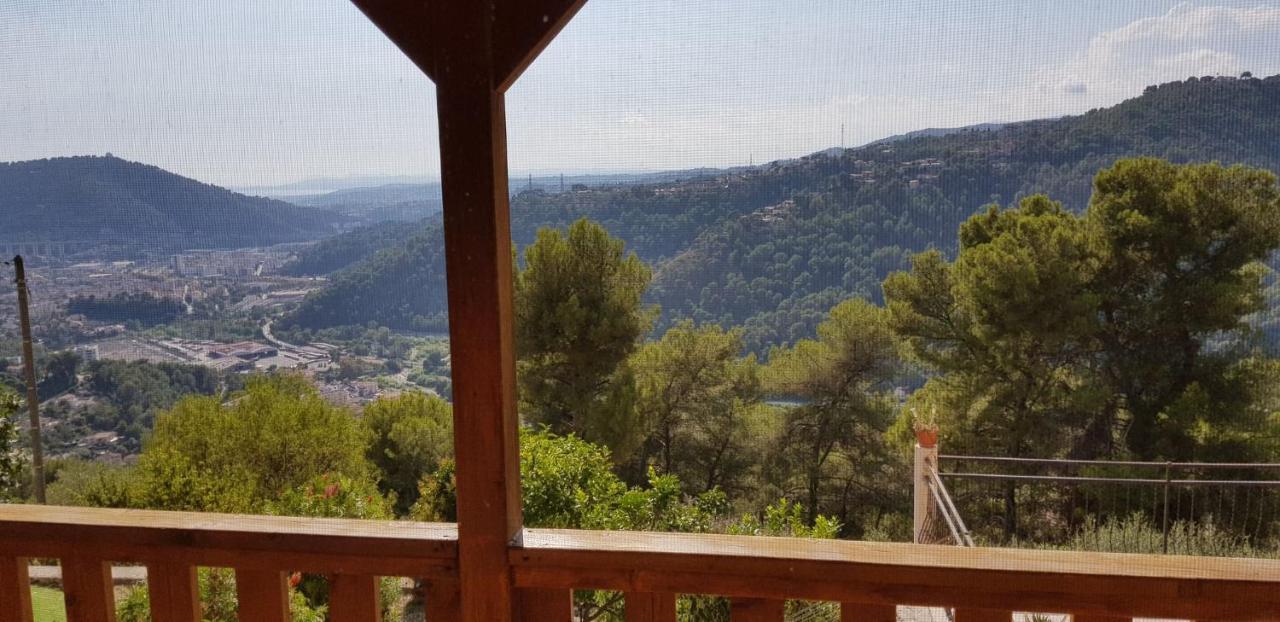 Le Chalet De La Pierreraie Cote D'Azur Piscine Terrasse Et Vue Mer Drap Exterior foto