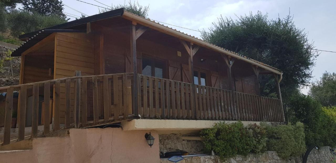 Le Chalet De La Pierreraie Cote D'Azur Piscine Terrasse Et Vue Mer Drap Exterior foto