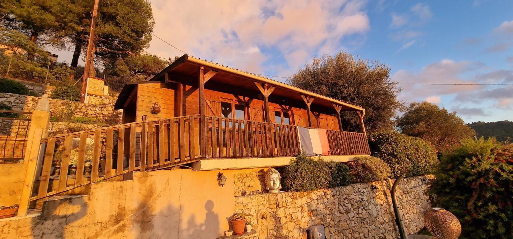 Le Chalet De La Pierreraie Cote D'Azur Piscine Terrasse Et Vue Mer Drap Exterior foto